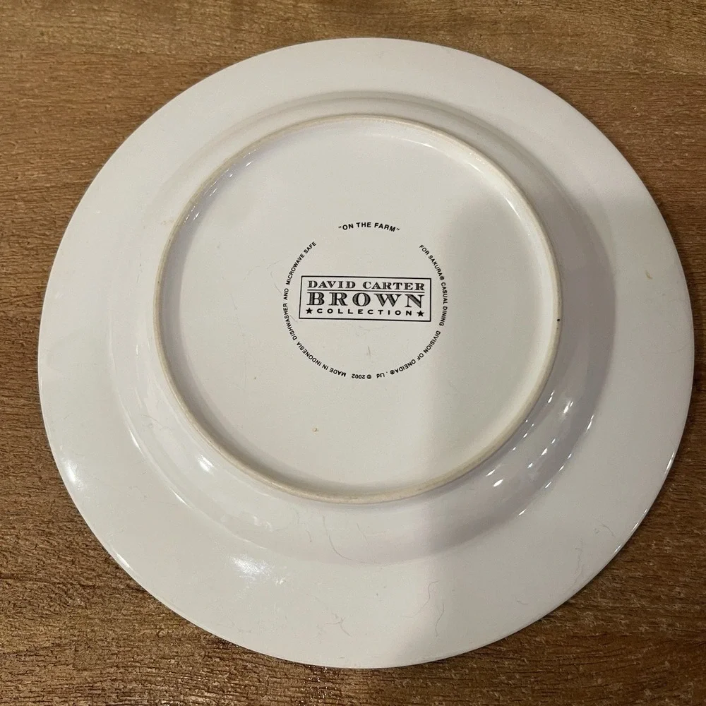 David Carter Brown On The Farm Rooster‎ Plate 8.25